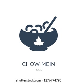 chow mein icon vector on white background, chow mein trendy filled icons from Food collection, chow mein vector illustration