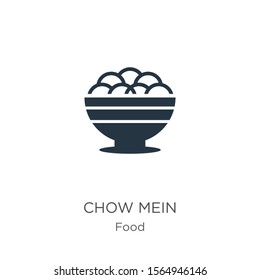Chow mein icon vector. Trendy flat chow mein icon from food collection isolated on white background. Vector illustration can be used for web and mobile graphic design, logo, eps10 svg