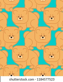 Chow Chow pattern seamless. Dog for China. Pet Vector background