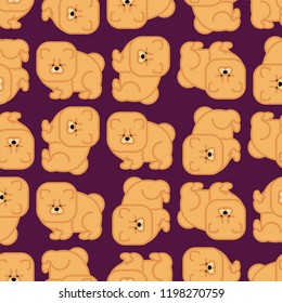 Chow Chow pattern seamless. Dog for China. Pet Vector background