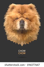 Chow Chow vector polygon geometric