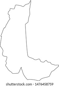 Chowan map in the State of North Carolina