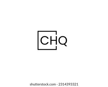Letra CHQ Ilustración del vector de diseño del logotipo inicial