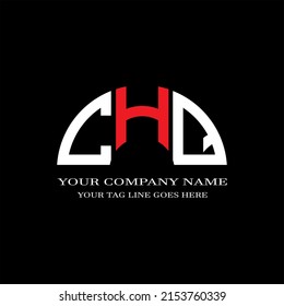 CHQ letter logo creative design with vector graphic