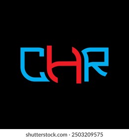 CHR Logo Design, CHR einfach und modern Logo. CHR luxuriöses Alphabet Design  