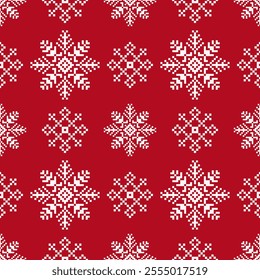 Chrismas Art Abstract with Floral Pixel Designs. Geometric Ethnic Pattern, Embroidery, Textile Ornamental, Fabric, Hand Stitch Pattern, Cultural Stitching Pixel Art