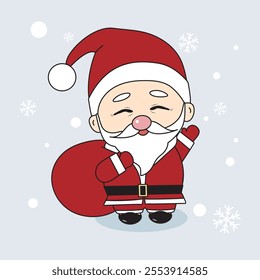 Chrismas Santa Claus Character vector