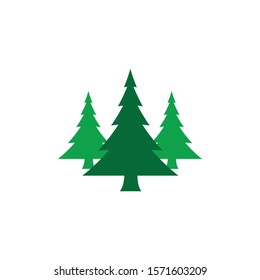 Chrismas Tree Logo Vector Icon Design