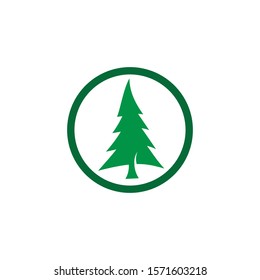 chrismas tree logo vector icon design