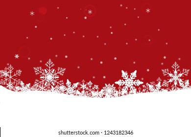 Chrismas winter background with snowflakes.Holiday greeting with snowflake background.