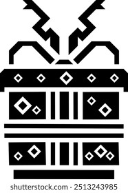 Icono de Vector de pictograma de árbol de Navidad