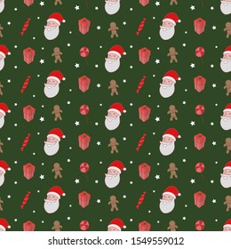 Chrismast seamless patern, wallpaper, background