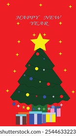 Weihnachtsbaum für Geschenkkarte