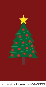 Weihnachtsbaum für Geschenkkarte