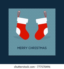Chrismtas card with socks