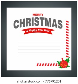 Chrismtas invitation card vector