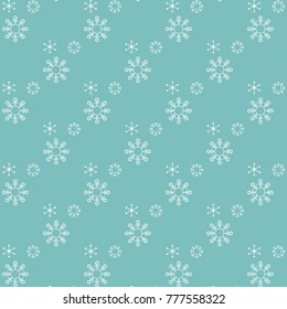 Chrismtas pattern of snow flakes