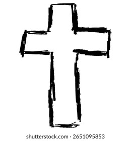 Cristo cruza no vetor grunge splat, mesclando o simbolismo religioso com uma estética crua e texturizada. Ideal para expressões de fé artística, projetos espirituais ousados ou temas cristãos angustiados.