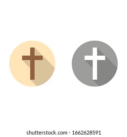 Christ icon. Vector illustration in flat design
