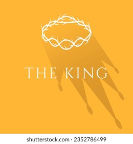 Christ The King's Crown graphic design poster, vector illustration