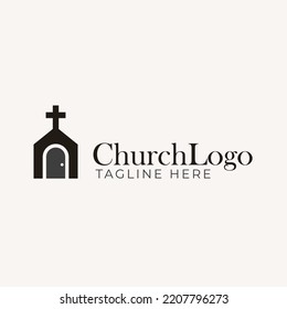 Christ Logo Cross plus door plus church
