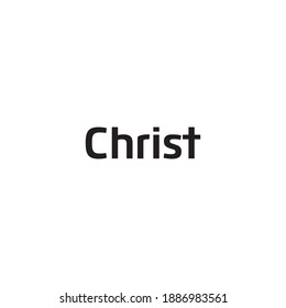 Christ logo or wordmark design