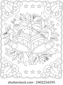 Christ Mas Coloring page for Adult's and Kid's