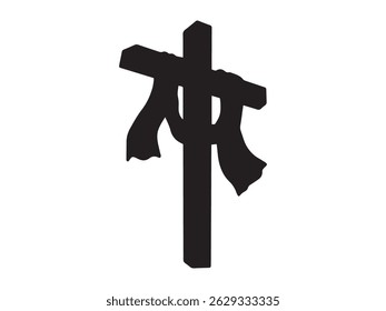 Christ on the Cross Silhouette Background