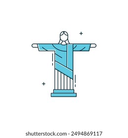 Icono del Vector Cristo Redentor