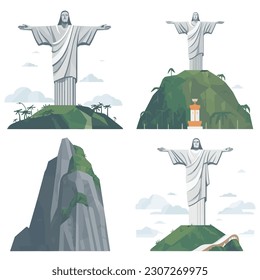 Cristo el vector Redentor aislado en blanco