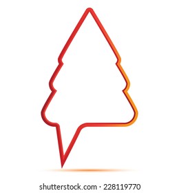 Christ tree shape of speech dialog
