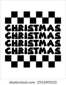 CHRISTAMS retro groovy Navidades onduladas, Días festivos Diseños EPS, Navidades alegres EPS, transferencia de calor, fabricación de camisetas, proyectos de bricolaje, árboles, cricut