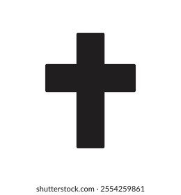 Christanity sign icon Flat line illustration