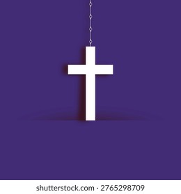 Christen cross neckless  vectors design