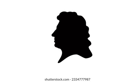 Silueta cristiana huygens, vector de alta calidad