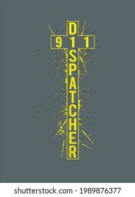 Christian 911 Dispatcher design vector illustration for use in design and print poster canvas