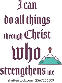 Christian Affirmation for print or use as poster, card, flyer or T Shirt