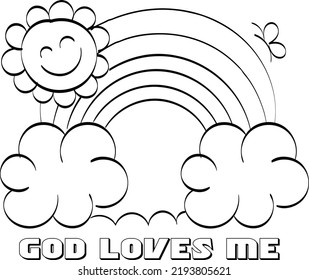 Christian Art. Hand Drawn Religious element. Biblical Illustration for print or use as poster, card, flyer or T Shirt