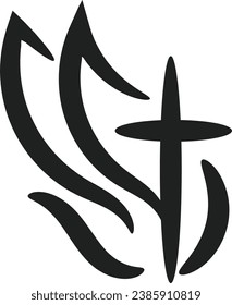 Christian Art for print or use as poster, card, flyer, tattoo or T Shirt