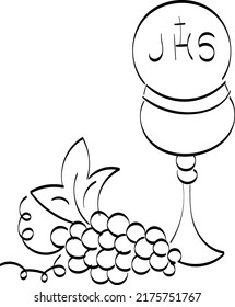 Christian Art. Christian symbol for print or use as poster, card, flyer Tattoo or T Shirt