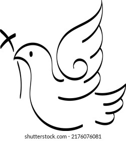Christian Art. Christian symbol for print or use as poster, card, flyer Tattoo or T Shirt