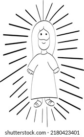 Christian Art. Christian symbol for print or use as poster, card, flyer Tattoo or T Shirt