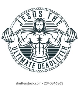 Christian Athlete Workout Shirt Jesus Ultimate Dead Lifter Tank Top