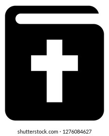 Christian Bible Cross Icon 