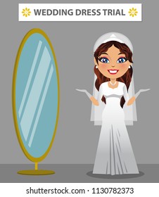A christian bride wearing a traditional white wedding dress