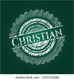 Christian chalk emblem