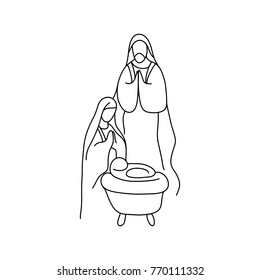 Free Jesus Christ pictures and verse wallpapers, Free Christian  backgrounds,Bible cliparts: Just born baby Jesus cliparts and coloring  pages for children