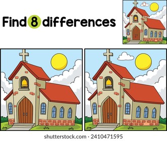Christian Church Find The Differences