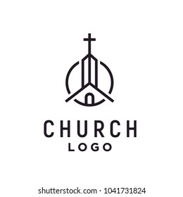 Christian Church Jesus Cross Gospel Logo Stock Vector (Royalty Free ...