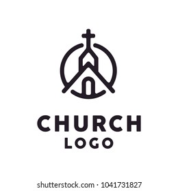 Christian Church Jesus Cross Gospel Logo Stock Vector (Royalty Free ...